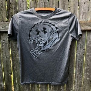 UnderArmour Heat Gear Boys Football Helmet Med Tee